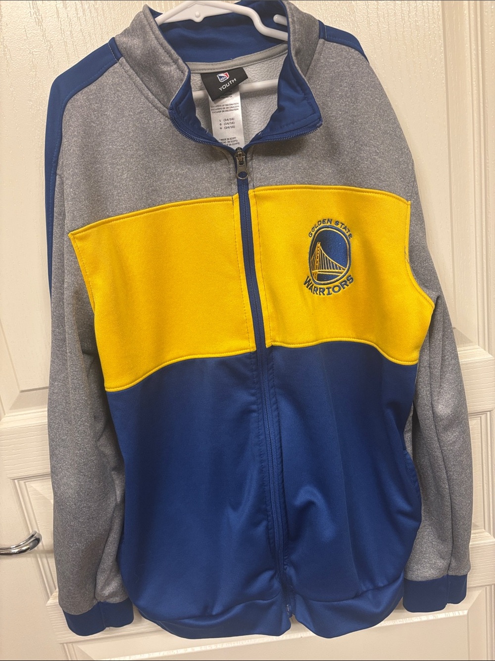 Youth Golden State Warriors Zip-Up Jacket
